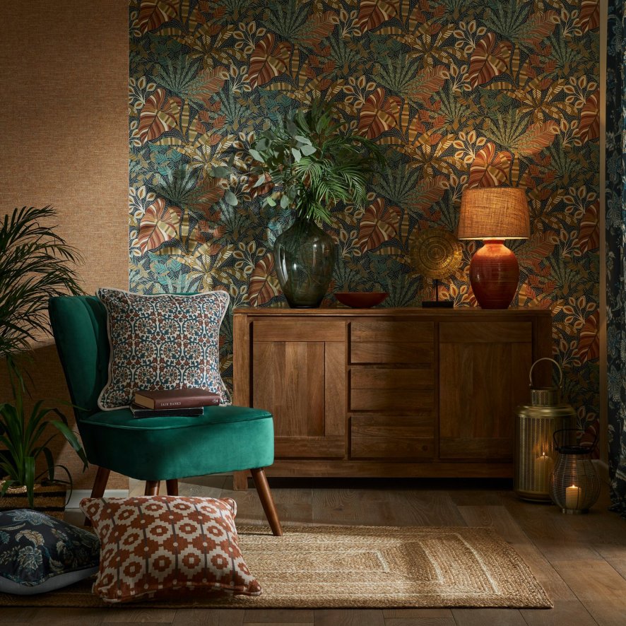 Esselle - Veda Linen Spice/Blue Cushion Esselle - Veda Linen Spice/Blue Cushion