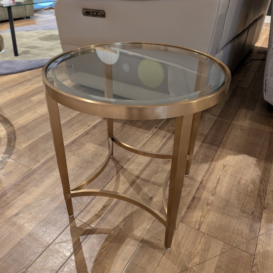 Value Mark Furniture Universe - Circular End Table (Antique Brass)