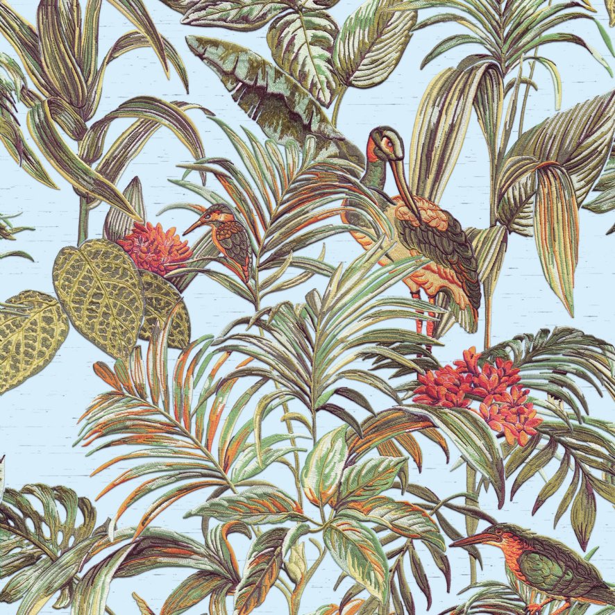 Esselle Esselle - Bird of Paradise Aqua Wallpaper