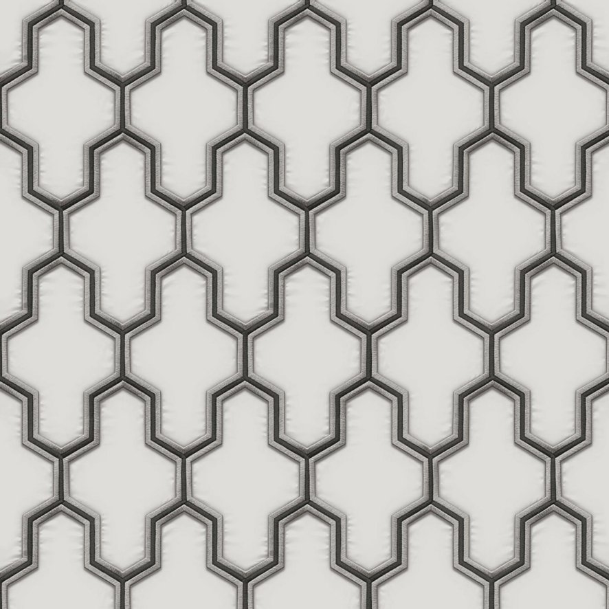 Esselle Esselle - Geometric Silk Black and White Wallpaper