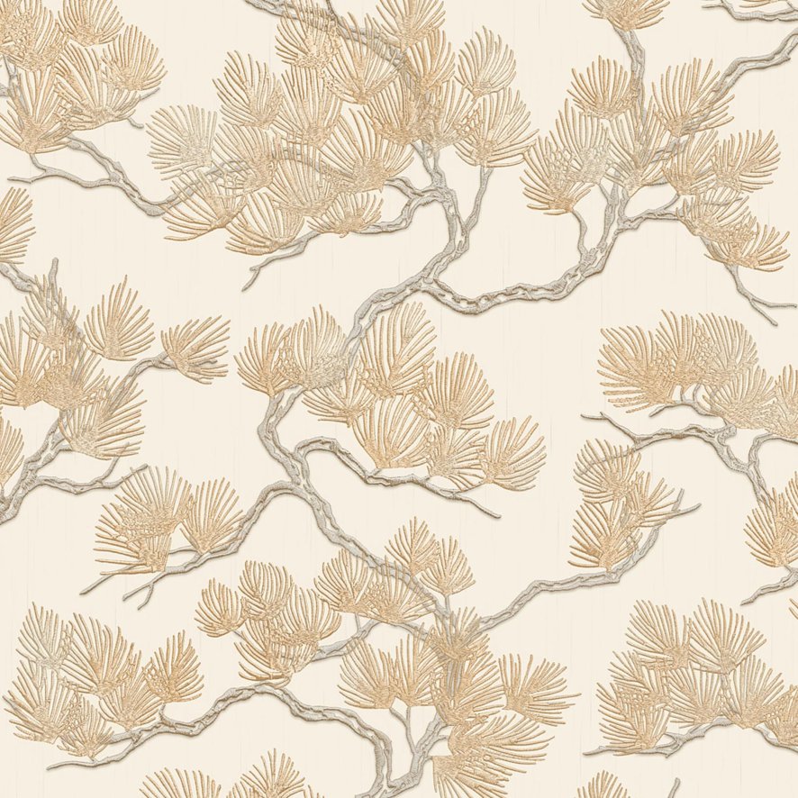 Esselle Esselle - Pine Tree Gold Wallpaper