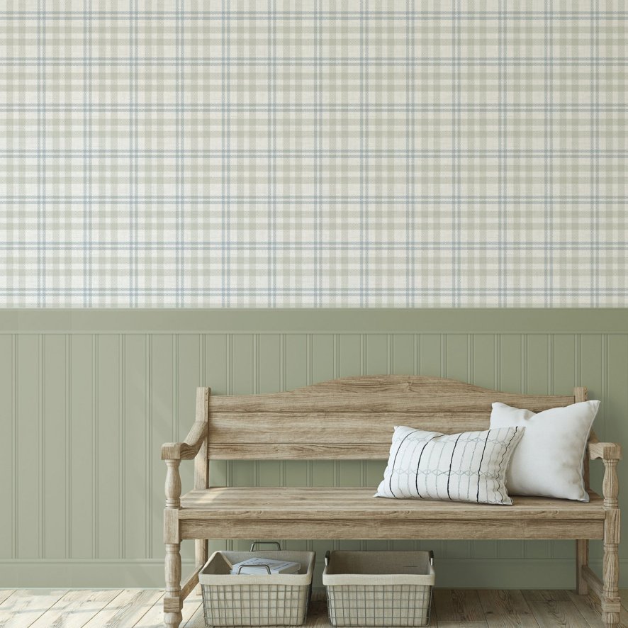 Country Check Wallpaper