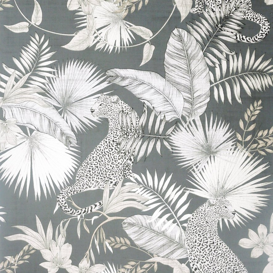 Esselle Esselle - Tropical Leopard Neutral Wallpaper