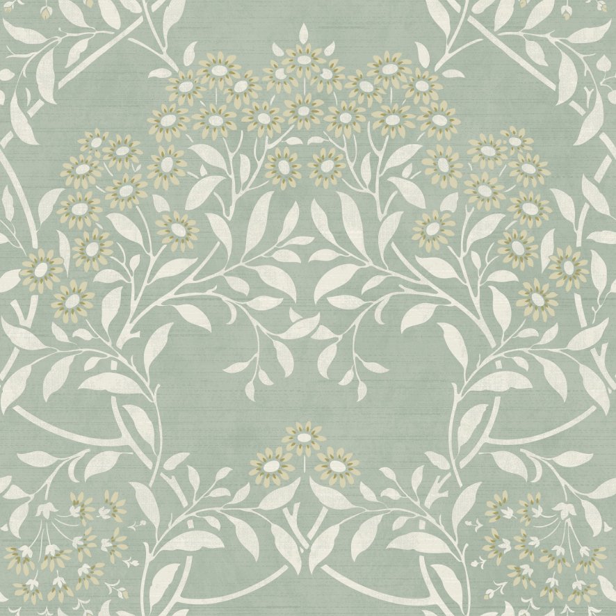 Esselle Wallpaper Sample - Floral Trail Sage