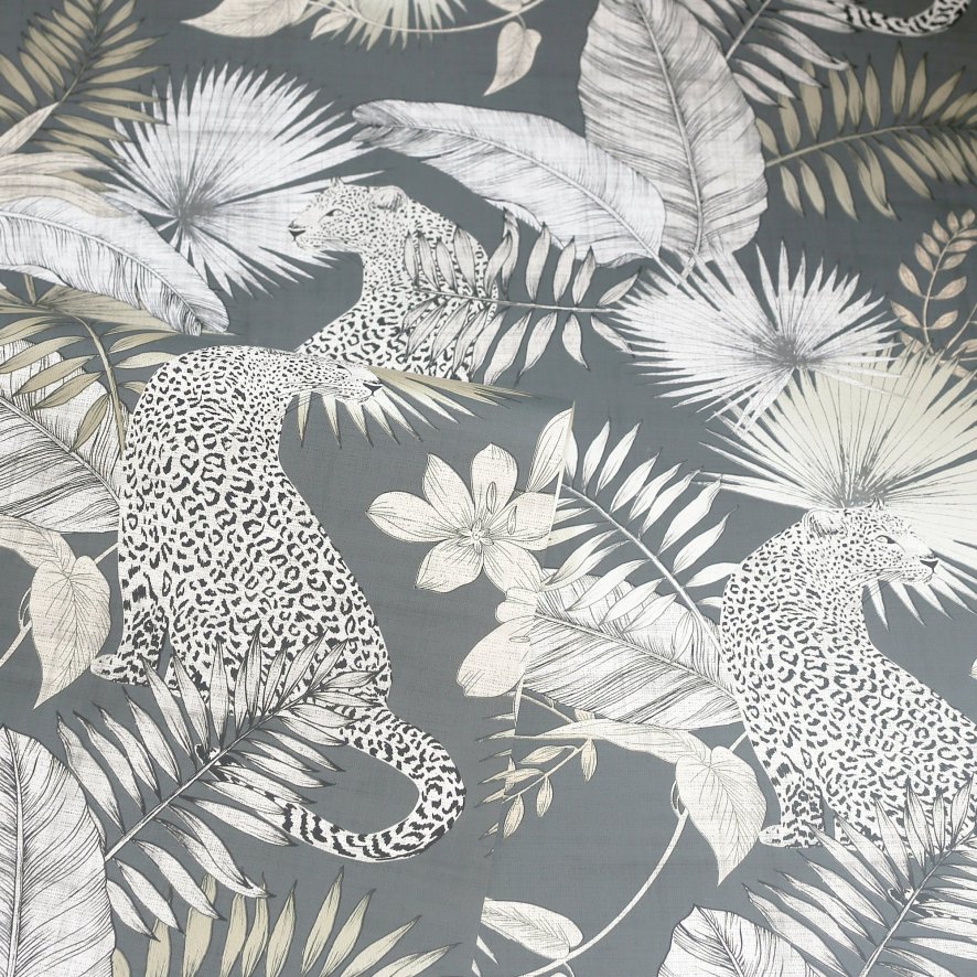 Esselle Wallpaper Sample - Tropical Leopard Neutral