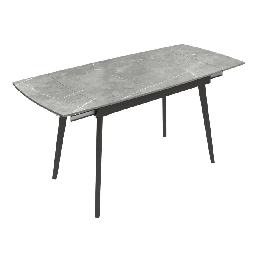 Torelli Furniture Ltd New Verdi - Ceramic Extending Dining Table (Matt Grey)