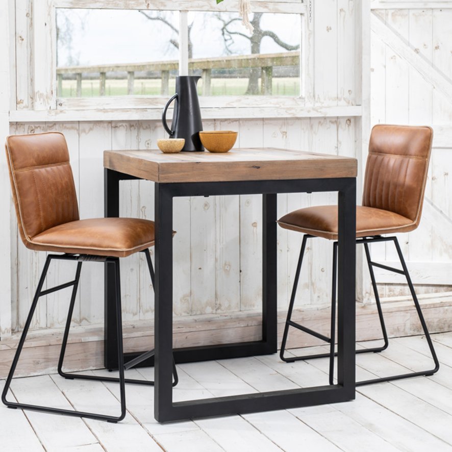 Baker Furniture Cooper - Bar Stool (Tan Faux Leather)