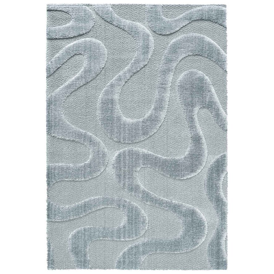 Cleo - Blue Carved Shaggy Rug Cleo - Blue Carved Shaggy Rug
