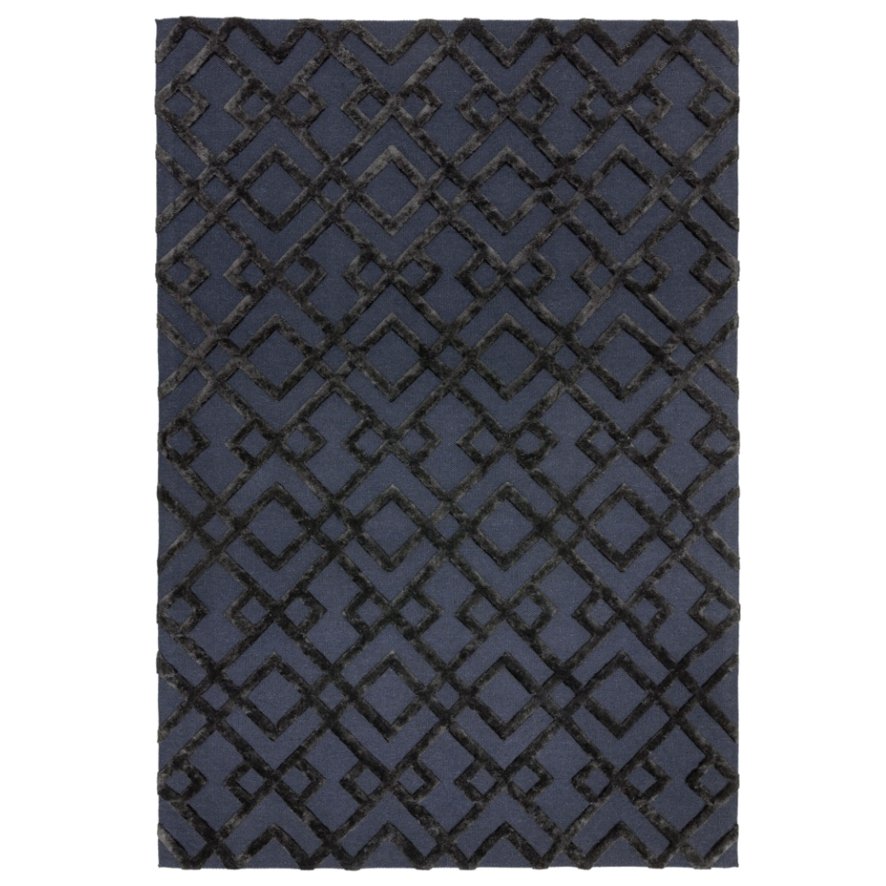 Asiatic Carpets Ltd Dixon - Black Trellis Rug