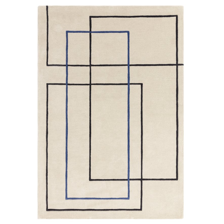 Asiatic Carpets Ltd Reef Rug - Outline Blue Rug