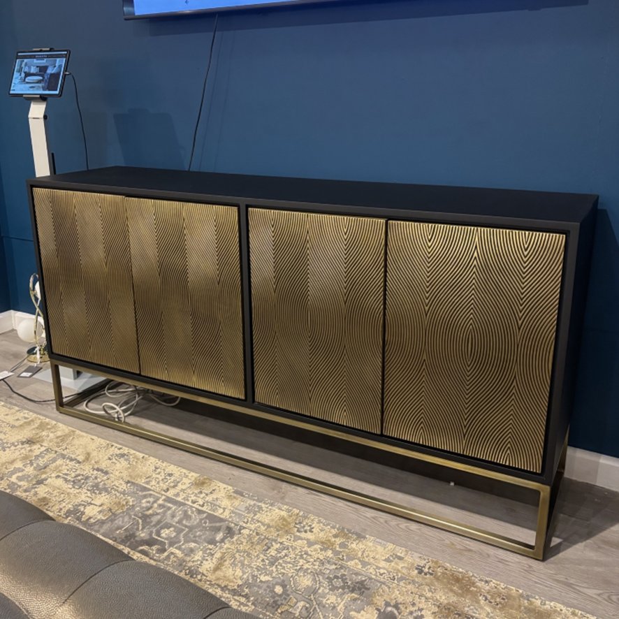 Izabella - Embossed 4 Door Credenza