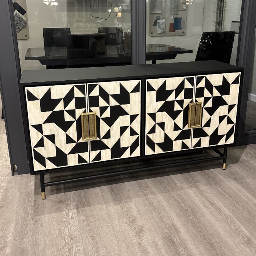 Wolseley - Four Door Buffet Cabinet (Bone Inlay)