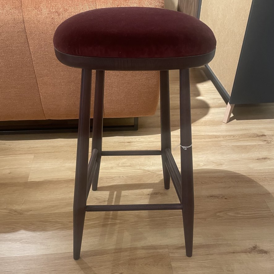 Ercol Ercol Heritage - Counter Stool (Maroon Seat Pad)