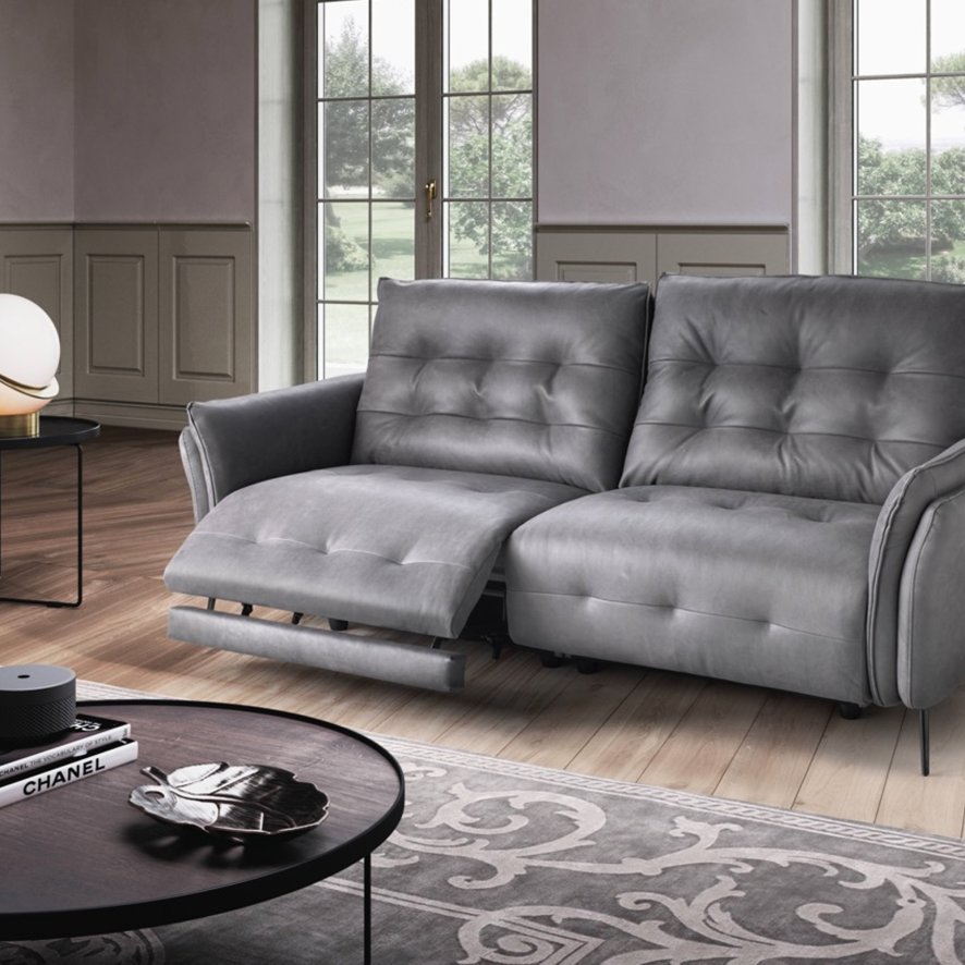 Italia Living Santiago - Large Sofa (2 Recliners)
