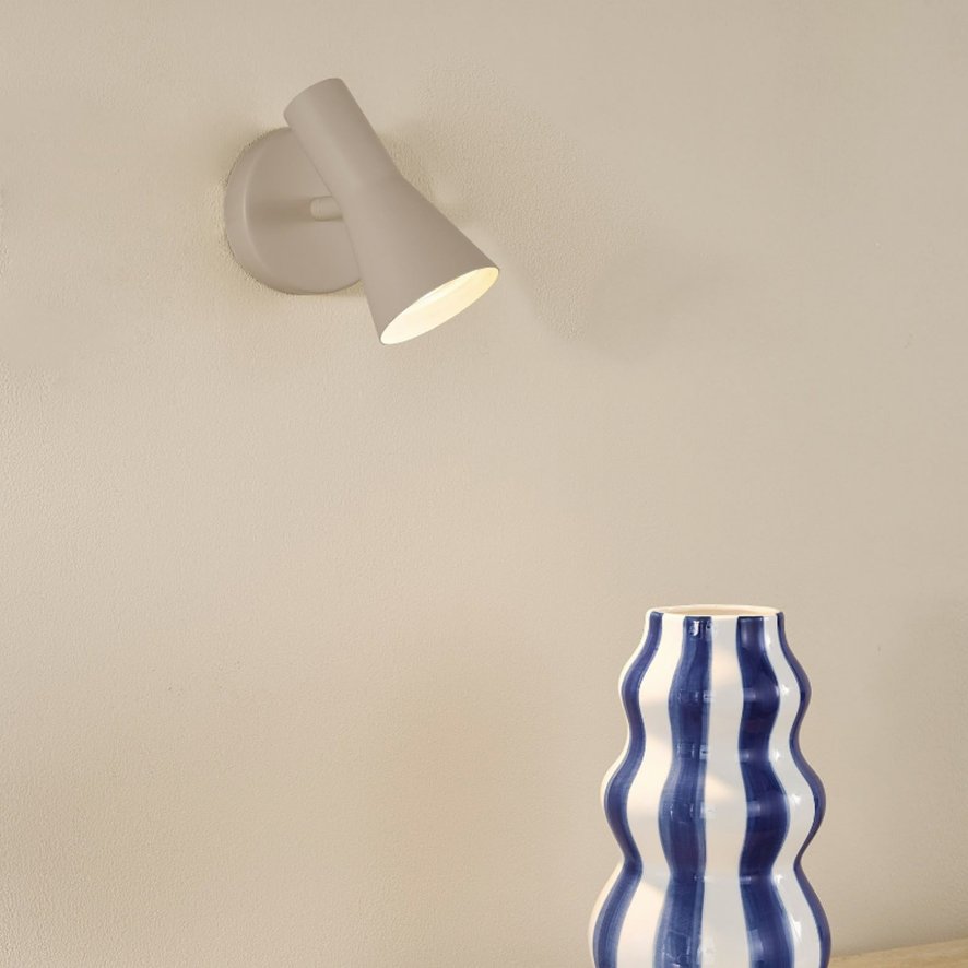 Dar Lighting Dar - Arnel Single Spotlight (Satin Taupe)