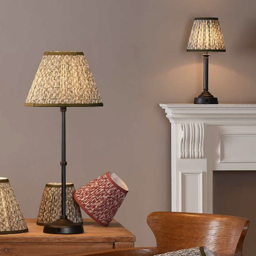 Dar Lighting Dar - Esther Green Cotton Empire Shade (30cm)