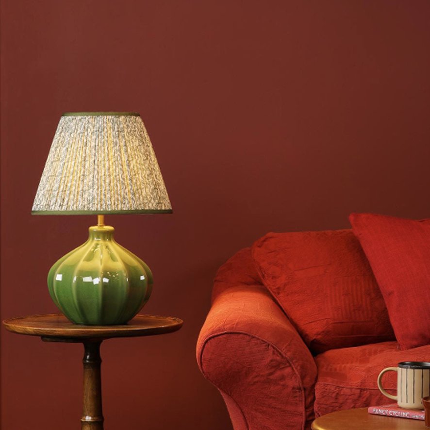 Dar Lighting Dar - Esther Green Cotton Empire Shade (35cm)