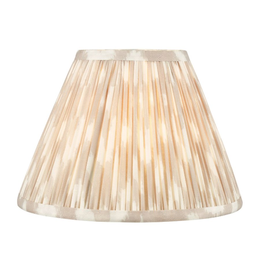 Dar Lighting Dar - Ikat Taupe Cotton Empire Shade (25cm)