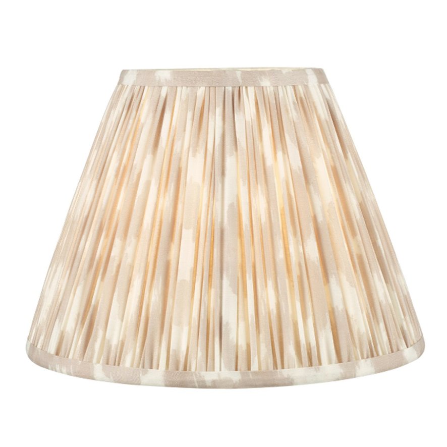 Dar Lighting Dar - Ikat Taupe Cotton Empire Shade (30cm)