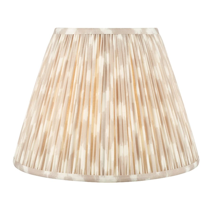 Dar Lighting Dar - Ikat Taupe Cotton Empire Shade (35cm)