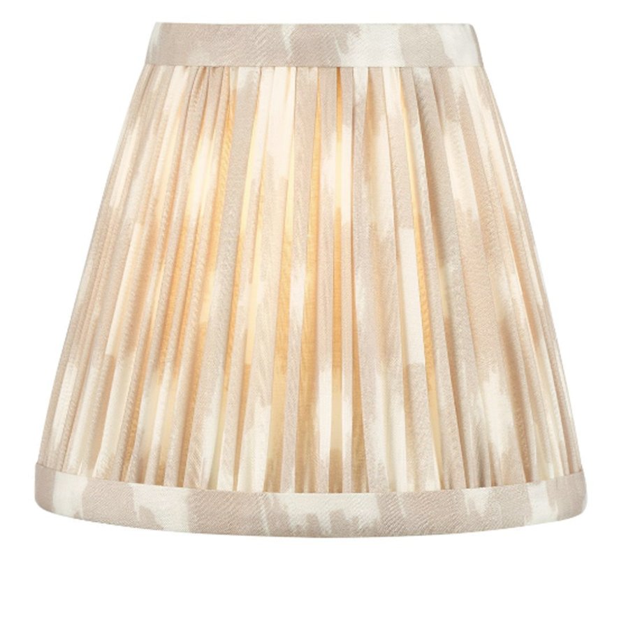 Dar Lighting Dar - Ikat Taupe Cotton Empire Shade (15cm)