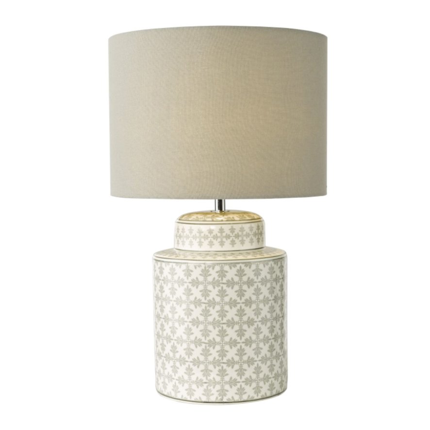 Dar Lighting Dar - Kedron Table Lamp Grey With Shade