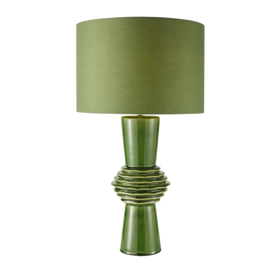 Dar Lighting Dar - Lagle Table Lamp Green With Shade
