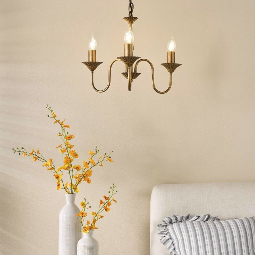 Dar Lighting Dar - Lydian 3 Light Pendant Antique Bronze (Fitting Only)