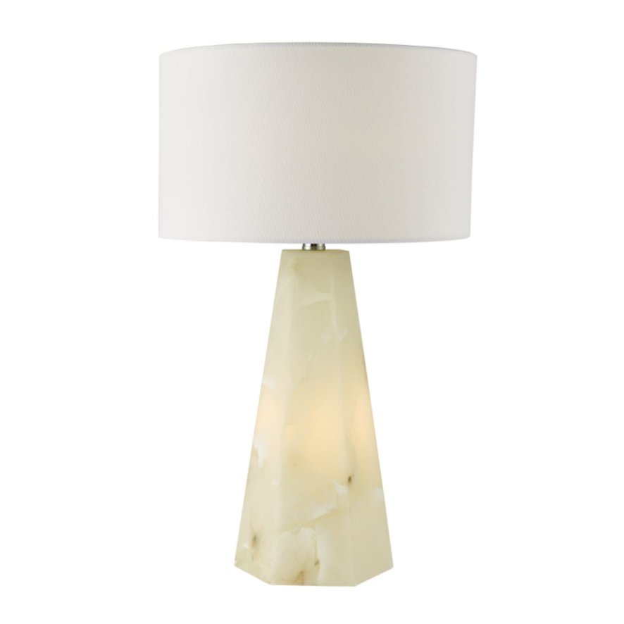 Dar Lighting Dar - Paget Table Lamp White With Shade