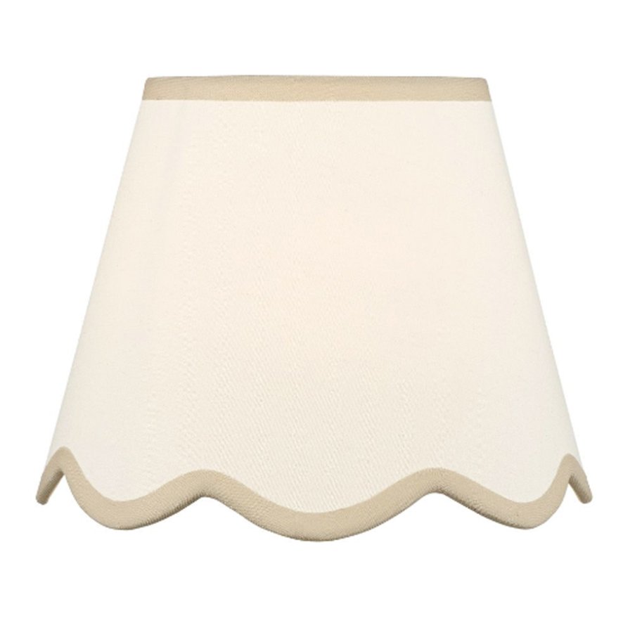 Dar Lighting Dar - Poma Natural Linen Tapered Drum Shade (25cm)