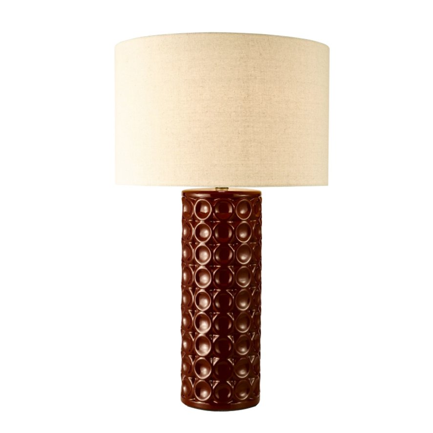 Dar Lighting Dar - Raja Table Lamp Red With Shade