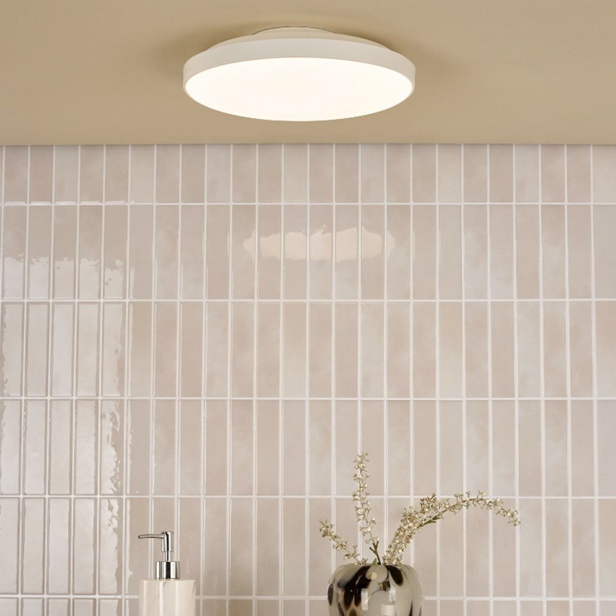 Dar Lighting Dar Essien - White Ceiling Light (LED)
