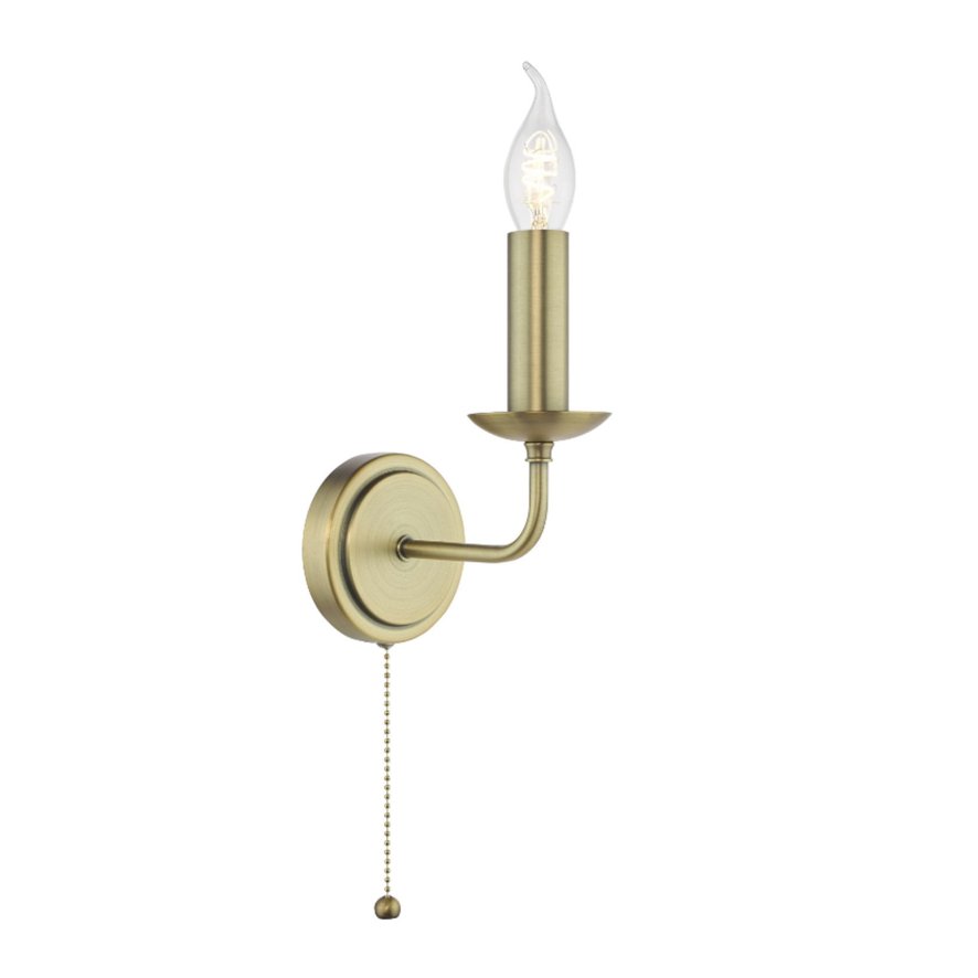 Dar Lighting Dar Favian - Wall Light Matt (Bronze Bracket Only)