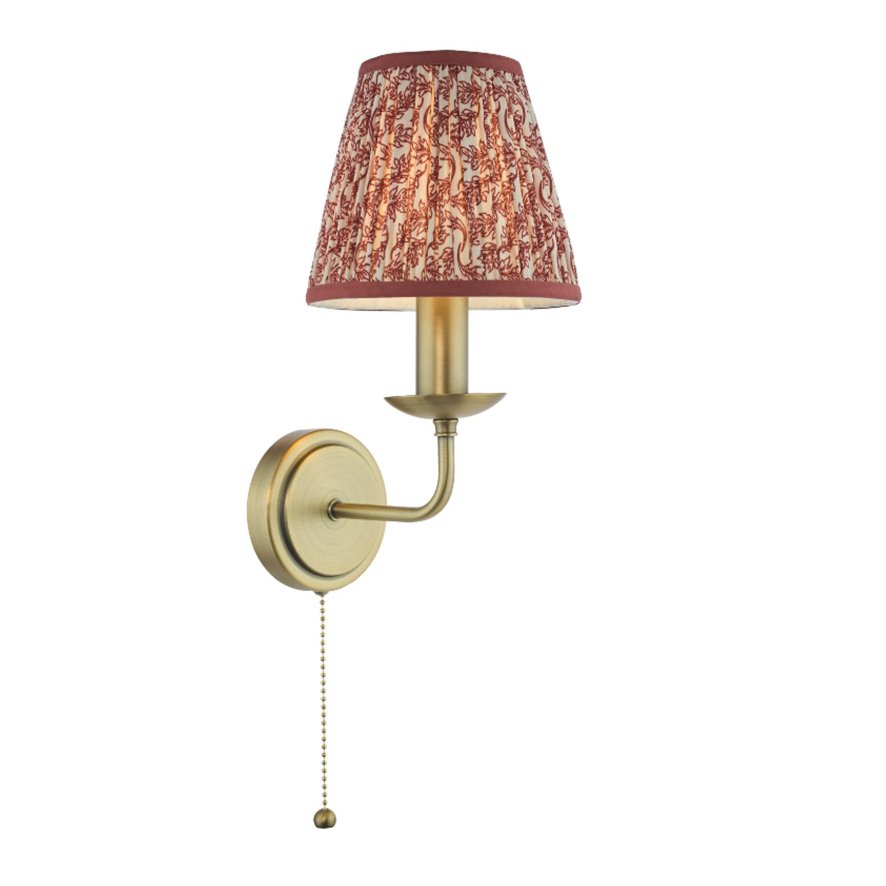 Dar Lighting Dar Favian - Wall Light (Matt Bronze With Shade)