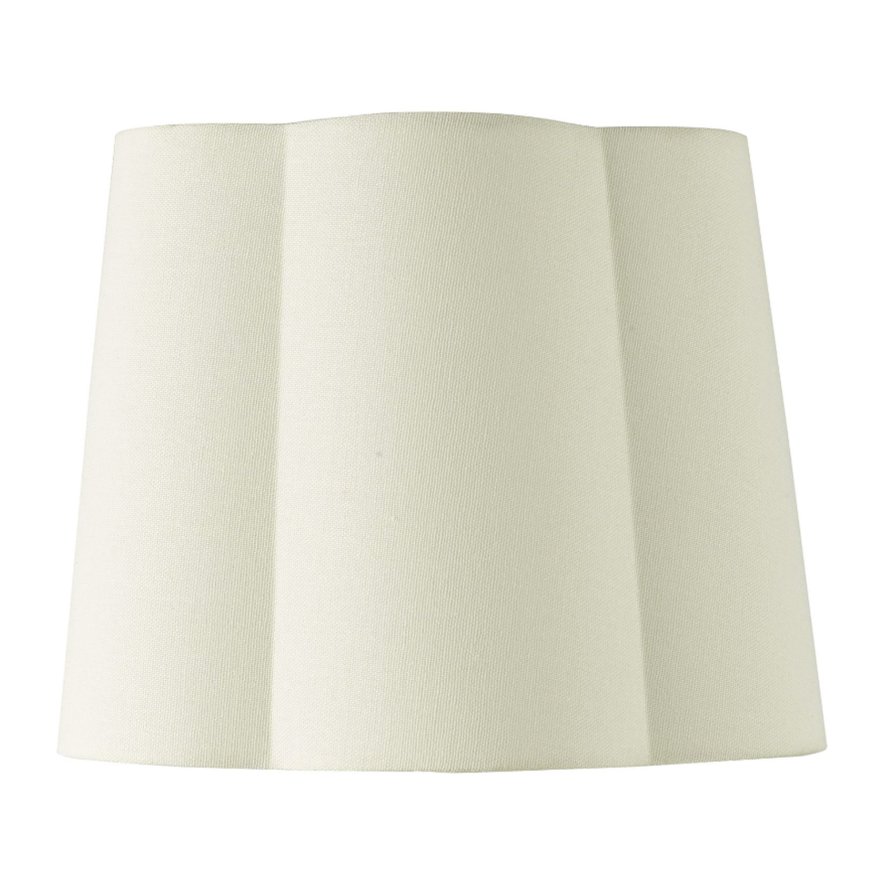 Dar Lighting Dar - Jordana Ivory Cotton Tapered Drum Shade
