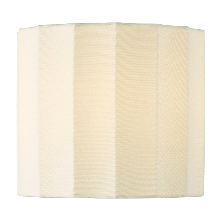 Dar Lighting Dar - Noura Ivory Linen Drum Shade (18cm)
