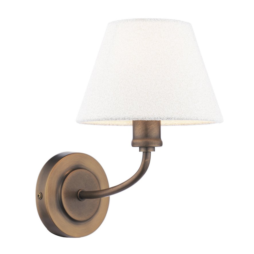 Dar Lighting Laura Ashley - Denston Wall Light (Antique Bronze)