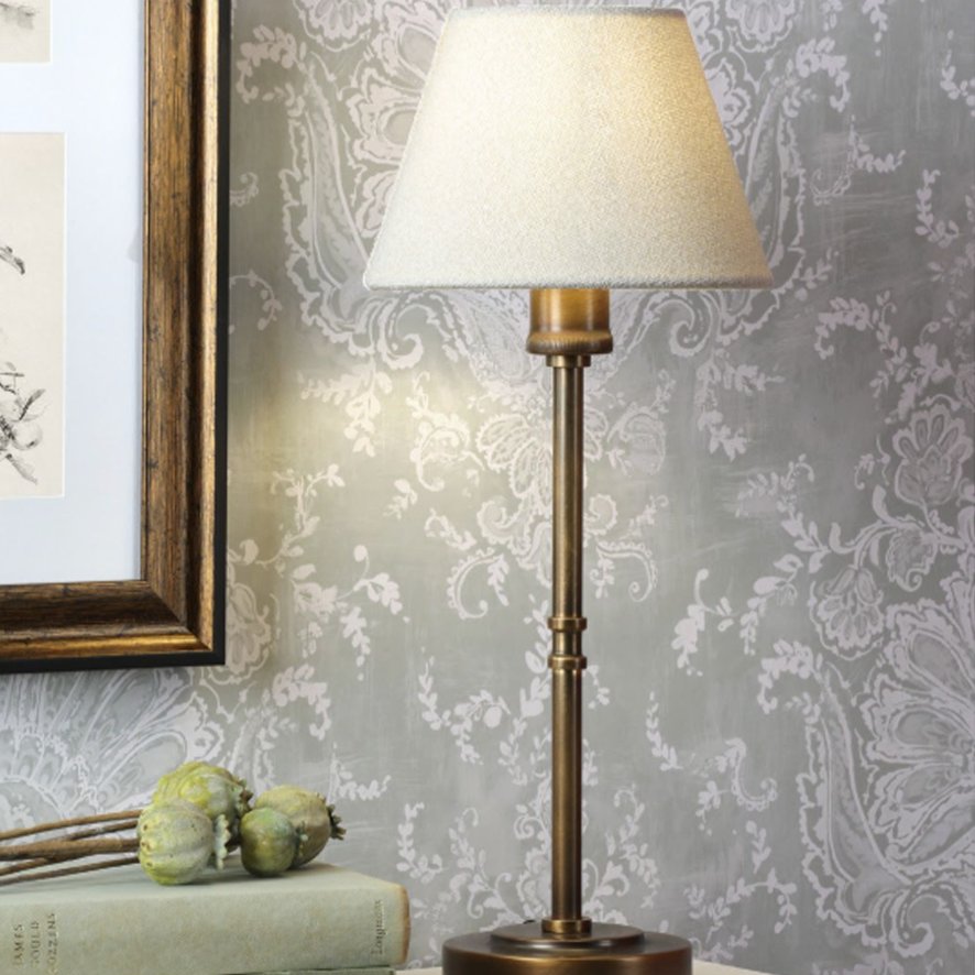 Dar Lighting Laura Ashley - Denston Table Lamp (Antique Bronze)