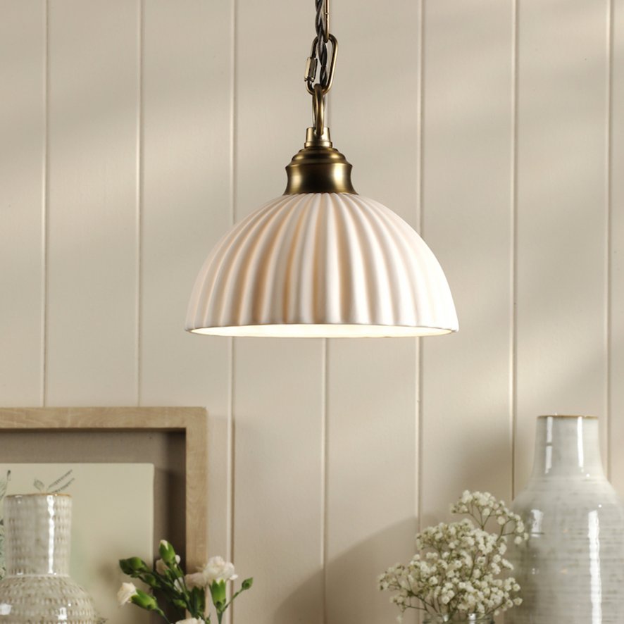 Laura Ashley - Durford Pendant (Matt Antique Brass)