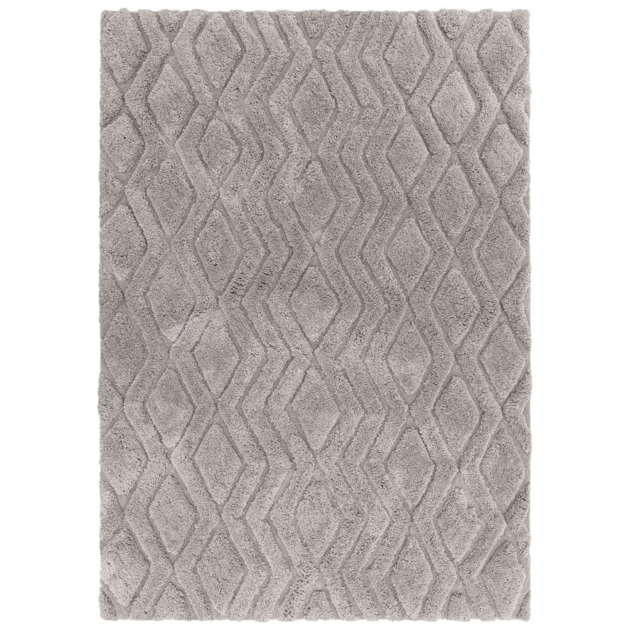 Asiatic Carpets Ltd Harrison - Silver Shaggy Rug