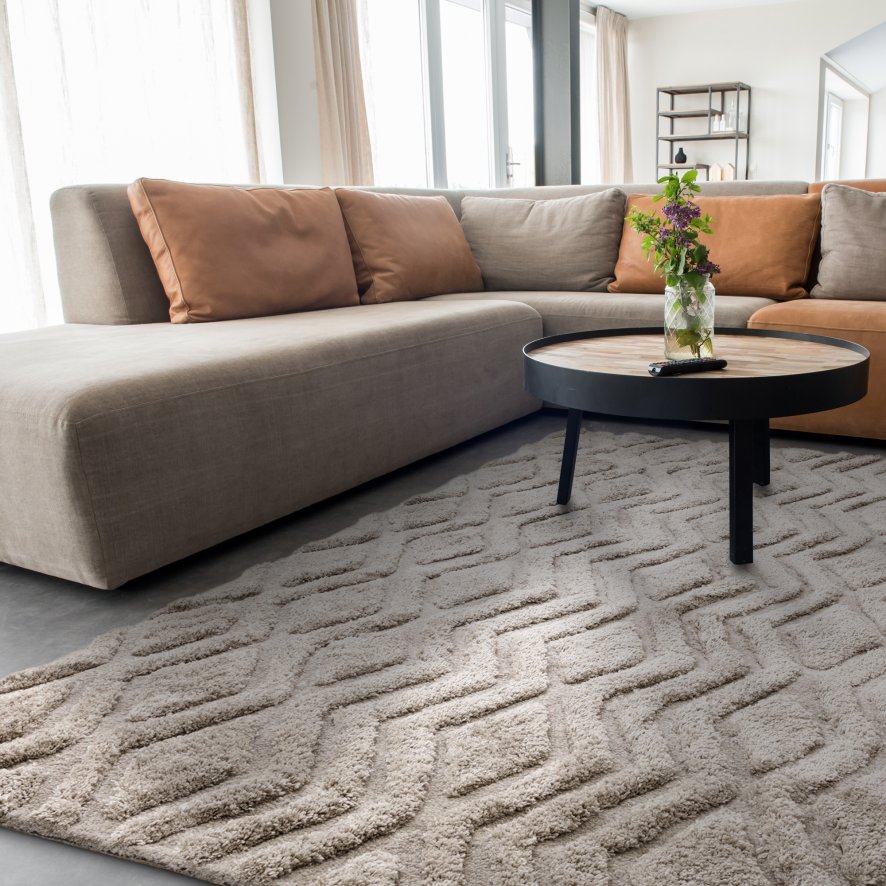 Harrison - Greige Shaggy Rug