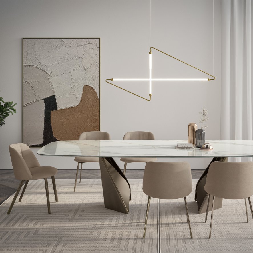 Bontempi Bontempi Kaleido - Dining Table (Barrel Shape)