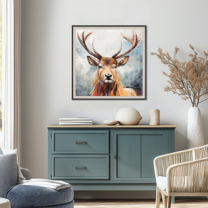 Gallery Direct Looking On (Small) - Framed Canvas