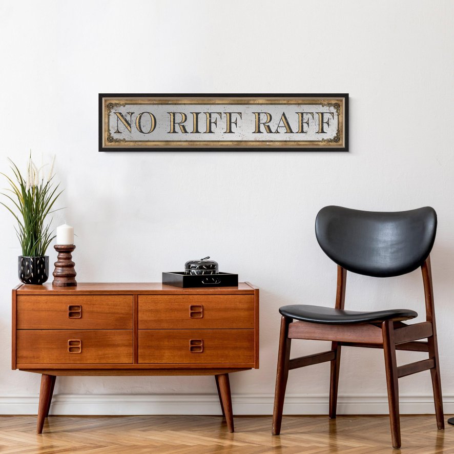 Gallery Direct No Riff Raff Mirror - Wall Art