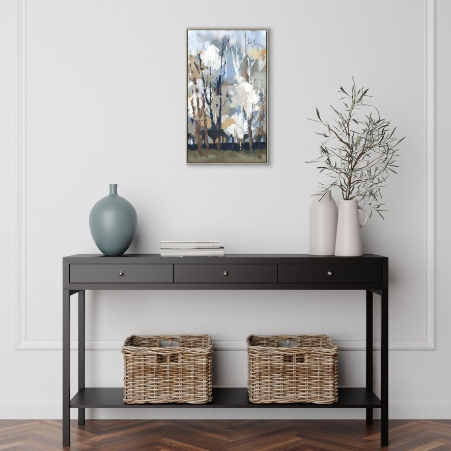 Gallery Direct Silversong Birch - Framed Canvas