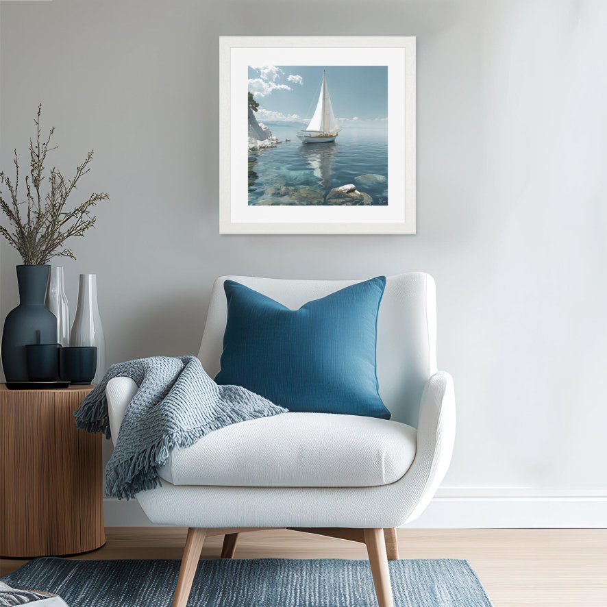 Gallery Direct Azure Reflections - Framed Art