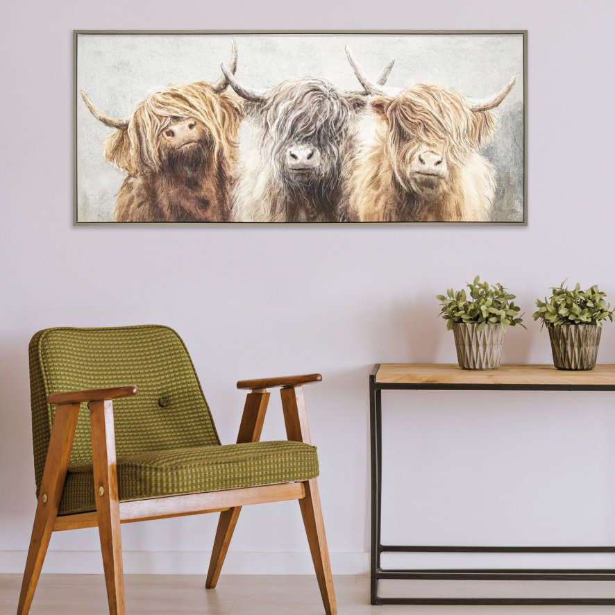 Gallery Direct Three of a Kind - Framed Canvas