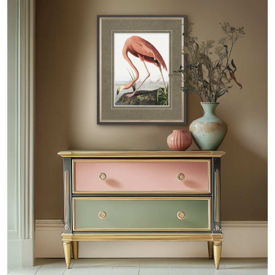Gallery Direct Vintage Flamingo Small - Framed Art