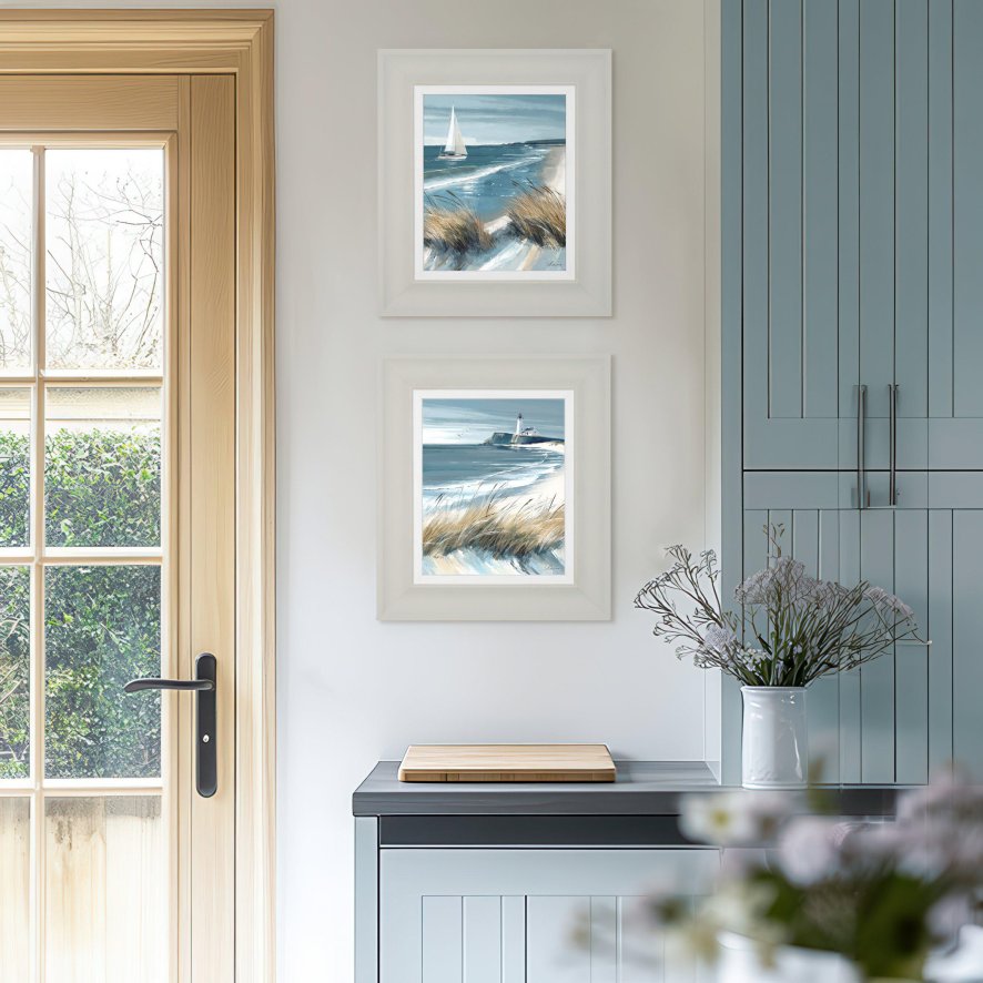 Gallery Direct White Sails & Making Waves S/2 Canvas - Wall Art