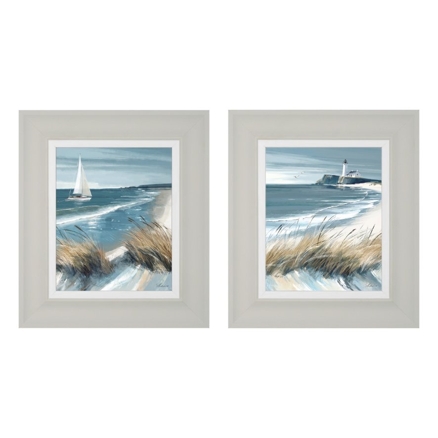 White Sails & Making Waves S/2 Canvas - Wall Art